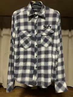 SCHLUSSEL チェック柄 長袖シャツ ウエスタン 刺繍入りネルシャツ 廃盤のサムネイル