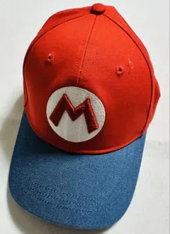 マリオキャラクター帽子 赤 青 サイズフリー