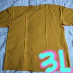 新品♦３Ｌ♦✨ロサンゼルスアパレル✨♦ガーメントダイ　半袖Ｔシャツ♦色ゴールド
