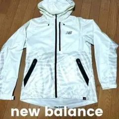 New Balance Golfフード付きジャケット ホワイト サイズ４