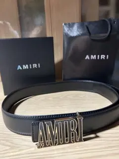 AMIRI ブラック　ロゴベルト