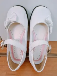 ホワイトリボン付きフォーマルシューズ 18.5〜19cm