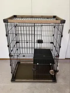 『mai様専用』　　ウッディキャットケージ 二段　猫ケージ(アイリス)