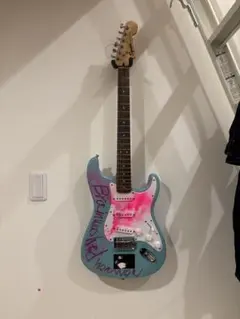 グリーンデイgreenday ストラト　 エレキギター ブルー　ビリージョー仕様 フェルナンデスgreenday ストラトエレキギター ブルー ビリージョー