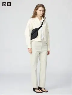 新品 未使用 UNIQLO U ハイライズレギュラージーンズ ナチュラル 21