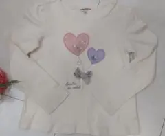 【匿名配送】エニィファム シャラシャラビーズ 刺繍 カットソー 120cm