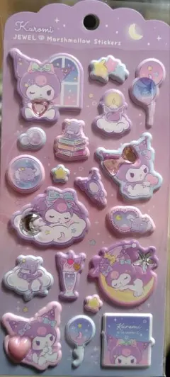 Kuromi マシュマロステッカー 16枚セット