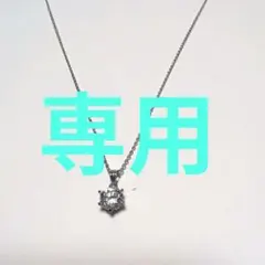 未使用】14KWG ジルコニア プチネックレス フラワーモチーフ - メルカリ