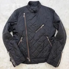【極美品】バーバリーブラックレーベル ライダース キルティングジャケット 黒 M