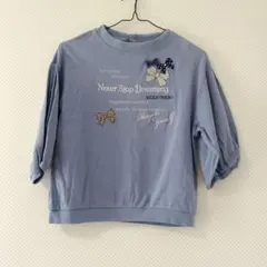 MEZZO PIANO リボンTシャツライトブルー