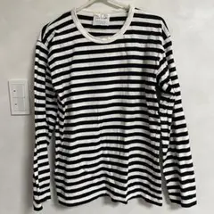 アニエスベー　ボーダークルーネックTシャツ　コットン　Lサイズ相当　S750