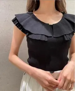 スナイデル ニットプリーツレイヤードトップス トップス