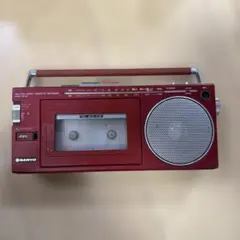 動作品　SANYO MR-2200 カセットレコーダー　赤 ハンドル付き 動作品 SANYO MR-2200 カセットレコーダー 赤 ハンドル付き 動作品