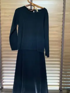 タルボット上下セット　黒ウール