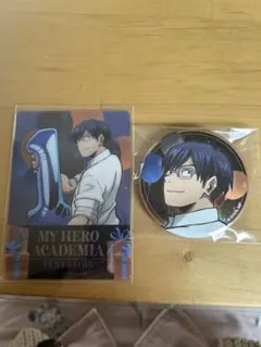 ヒロアカ 10周年イラスト 缶バッジ カード 飯田天哉