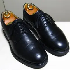 【高級✨️】Burberrys プレーントゥダービー 24.5 ブラック 革靴のサムネイル
