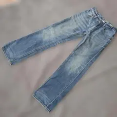 ★k1098 Gap KIDS 1969【150】デニムブルー ストレートパンツ