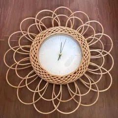 柳　フラワー　時計　サリュ　お花　掛け時計　インテリア　オシャレのサムネイル