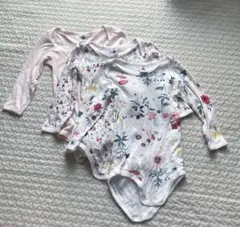 プチバトー　長袖ロンパース　86cm 3枚セット