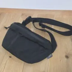 CORDURA ボディバッグ ウエストポーチ ブラック コーデュラ 黒