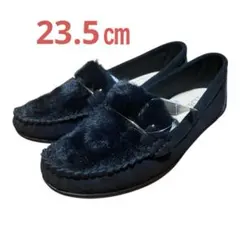 ⭐️ドライビングシューズ⭐️ レディース　ボア　暖かい　オシャレ　ブラック　23.5