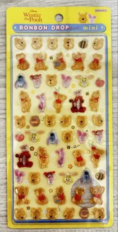 【正規品】ボンボンドロップシール　くまのプーさん　ミニ　pooh ディズニー