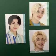 美 少年　佐藤龍我　ジャニーズJr. データカード　厚紙　デタカ