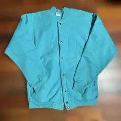 目無し　90s アメリカ製　刺繍タグ　Reverse Weave スナップボタン