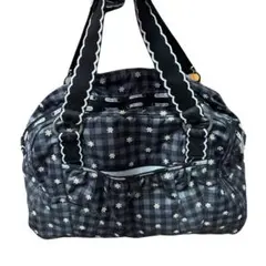 レスポートサック 2way チェック柄 花柄 ボストンバッグ