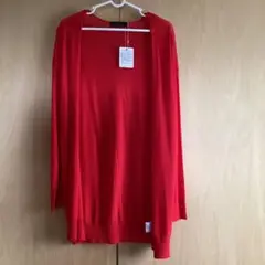 mocoa's モコアズ　カーディガン　レッド　赤