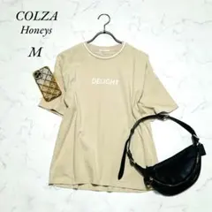 《ハニーズ/COLZA》半袖Tシャツ/カットソー/綿100%/薄ベージュ/M