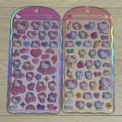 【3/16まで‼️】ハローキティ コットンパフィシール 2種セット