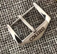 新品未使用 SEIKO セイコー 尾錠 パーツ カスタム部品 シルバー 18mm