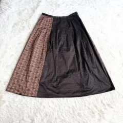 GIANNI LO GIUDICE 幾何学柄 膝丈フレアスカート 40L 日本製のサムネイル