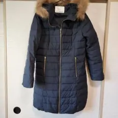 écruefil ネイビー フード付き　ダウン