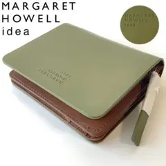 新品★マーガレットハウエル★新ベンジャミンラウンドファスナー折り財布★オリーブ