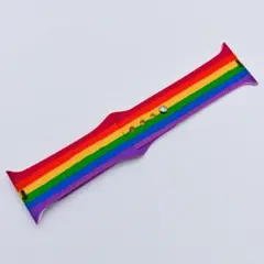 AppleWatch 38/40/41mm用 シリコンバンド レインボー