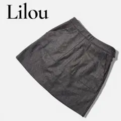 美品✨Lilou ウールミニスカート グレー フリー