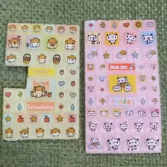 【最終価格】タイルシール　ハムスター　パンダ　激レア当時物　使いかけ　平成女児