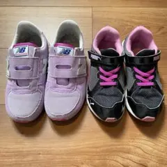 New Balance/PUMA スニーカー 紫/ピンク/黒 20cm/19cm