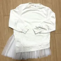 ZARA チュール付きトレーナー　116サイズ