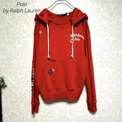 Polo by Ralph Lauren 刺繍パーカー ダメージ　袖パッチ付のサムネイル