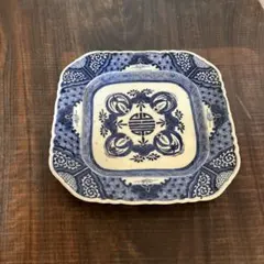 「L437」長期保管品 中国清朝期 青華皿 皿立付 L437」長期保管品 中国清朝期 青華皿 皿立付 - メルカリ