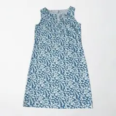 New York & Company コットン ノースリーブワンピース 総柄 Sのサムネイル