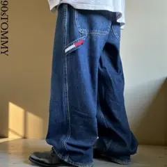 極太90s TOMMY JEANS W31 バギーペインターデニムパンツ B系