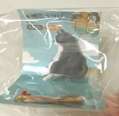 水槽用猫フィギュアセット（グレー・オレンジ）