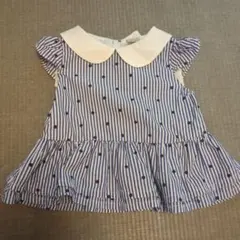 petit main 半袖ブラウス 80cm チュニック