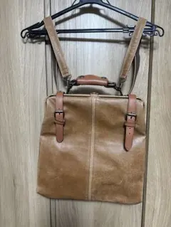 ブラウン ボストンバッグ ショルダーストラップ付き - メルカリ