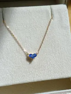 ポンテヴェキオ♡K10♡サファイア0.17ct♡ハートネックレス♡保証書付きのサムネイル