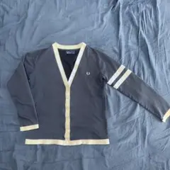 FRED PERRY フレッドペリー カーディガン 紺色 S 難アリのサムネイル